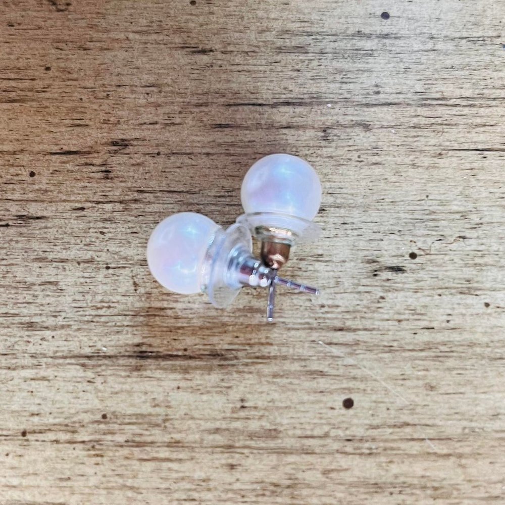 Faux pearl earrings